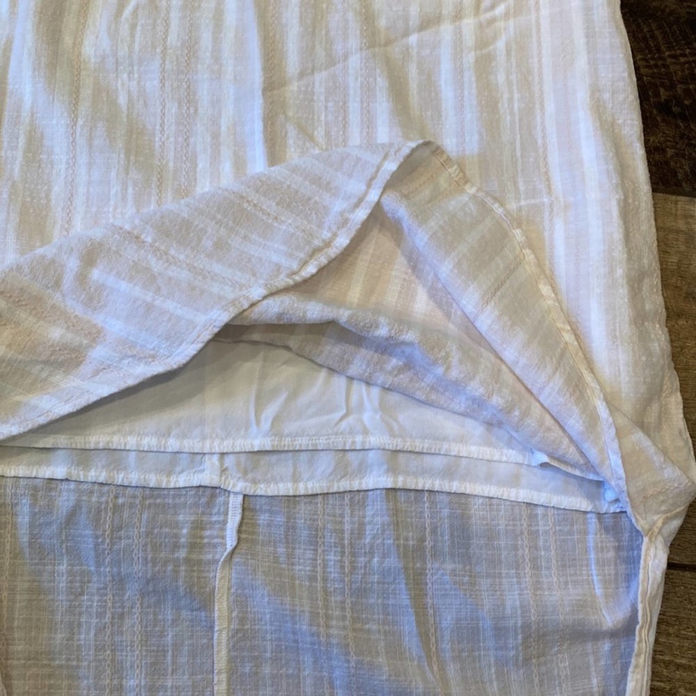 cloth & stone White Sleeveless Midi Shift Dress with Back Tie Detail - Picture 5 of 11